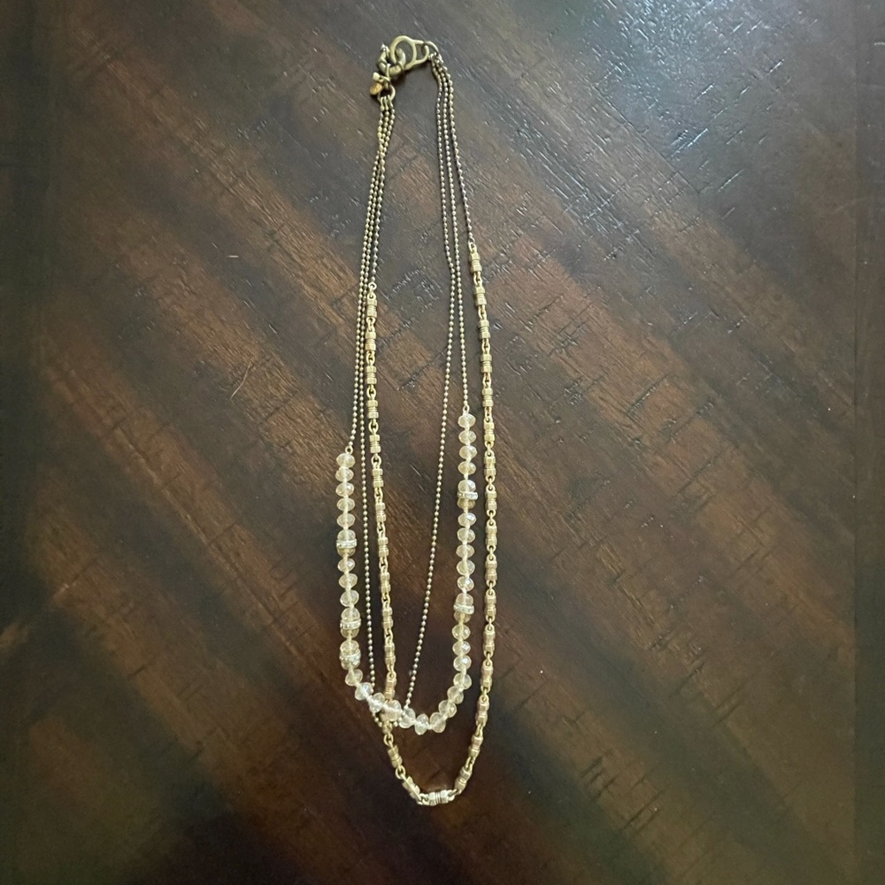 Gold layered necklace